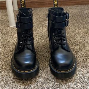 Womens Dr. Martens 1460 8-Eye Bex Buckle Boot